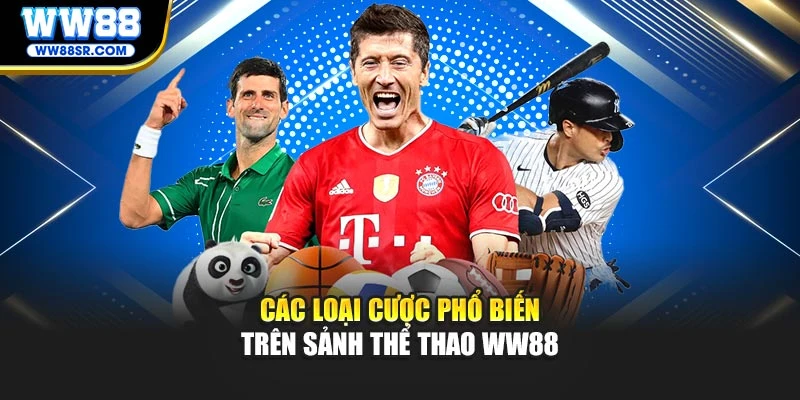 Các loại cược phổ biến trên sảnh thể thao WW88