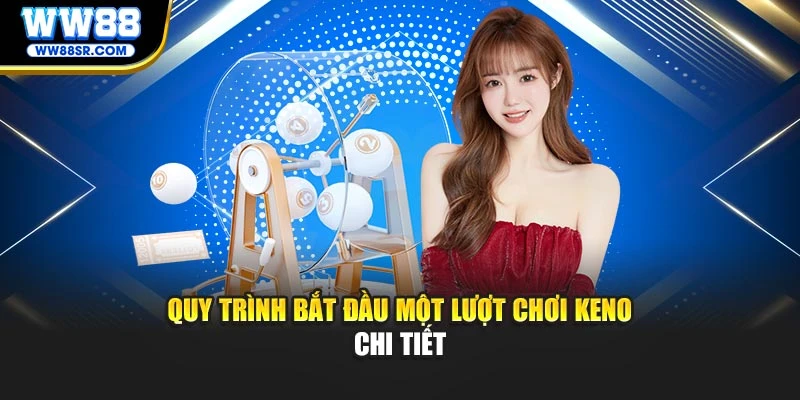 Quy trình bắt đầu một lượt chơi Keno chi tiết