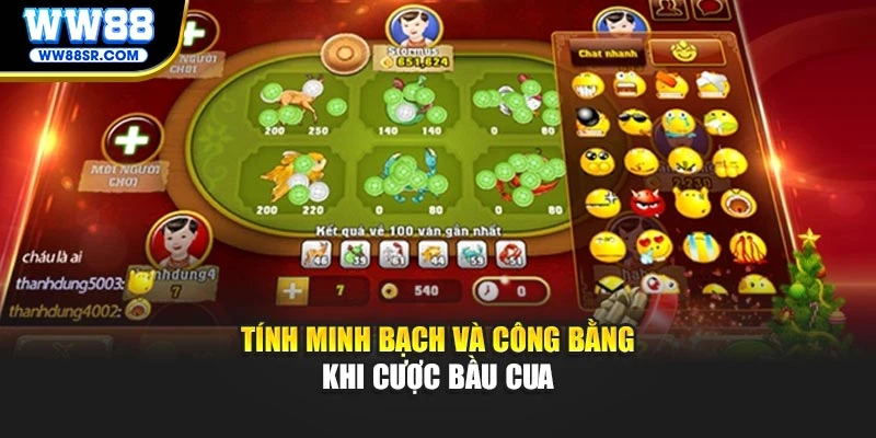 Tính minh bạch và công bằng khi cược bầu cua